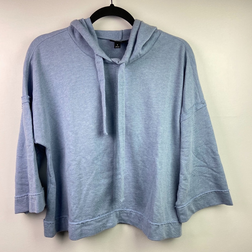 Women's A.N.A Small Light Blue Cropped Hoodie